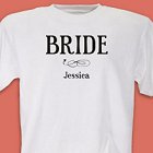 Bridal Party Bridesmaids Personalized Wedding Party T-Shirts