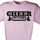 Cheerleader Personalized Sports T-shirt
