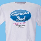 Personalized American Dad Fathers Day T-Shirts