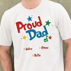 Proud Dad Personalized Fathers Day T-Shirts