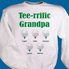 Tee-rrific Golfer Personalized Golf Sweatshirt