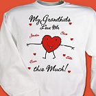 Love Me This Much Personalized Aunt Sweatshirt
