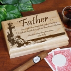 Lighting The Way Laser Engraved Father Valet Box