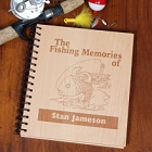 Personalized Fishing Memories Wood Photo Albums