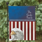 American Eagle Personalized Patriotic Garden Flags