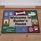 Dog House Personalized Pet Door Mat