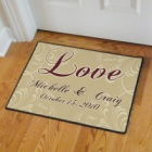 Personalized Love Valentines Doormats