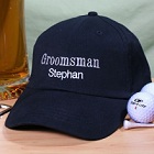 Embroidered Best Man Bridal Party Baseball Hats