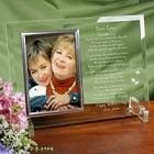 To My Daughter Personalized Beveled Glass Picture Frames