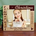 Flower Girl 8x10 Personalized Wood Picture Frames