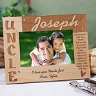 Personalized Uncle Wooden Picture Frames