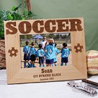 Personalized Soccer Wood Picture Frame