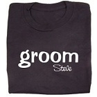 Personalized Groom Black T-Shirt
