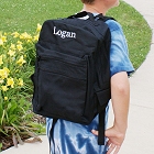 Personalized Embroidered Black Backpacks