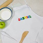 Embroidered Primary Name Kids Kitchen Aprons