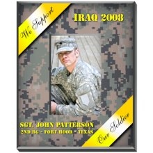 Personalized Military Yellow Ribbon Camouflage Picture Frames