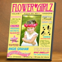 Flower Girl Personalized Magazine Picture Frames