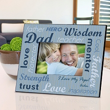 All-Star Dad Personalized Wood Picture Frames