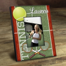 Personalized Colorful Tennis Picture Frames