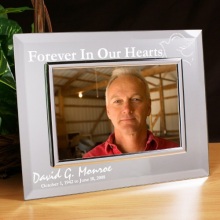 Forever In Our Hearts Personalized Memorial Mirror Picture Frames