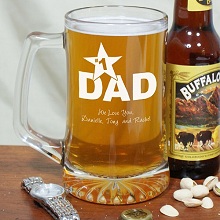 Any Title Number 1 Engraved Glass Beer Mugs