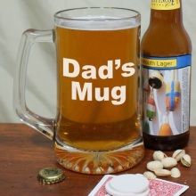 Any 2 Lines Engraved Message Glass Beer Mugs