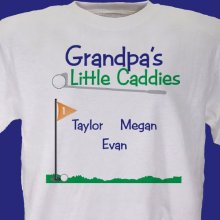 Little Caddies Personalized Golf T-Shirt