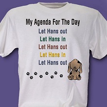 Agenda For the Day Personalized T-shirt