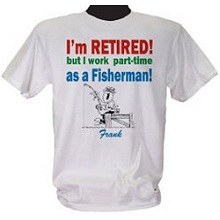 Retired! Part-Time Fisherman Personalized Fishing T-Shirts