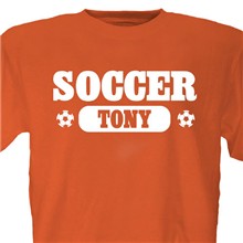 Soccer Fan Personalized Sports T-shirts