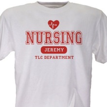 Nursing TLC Personalized Nurse T-Shirts