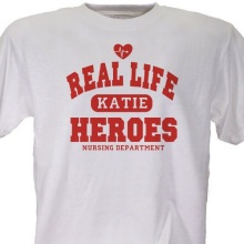 Real Life Heroes Personalized Nurse T-Shirts