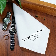 Personalized Wedding Bridal Party Men's Handkerchiefs