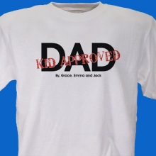 Personalized Kid Approved Dad T-shirt
