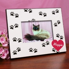 Personalized Paw Prints Printed Pet Picture Frames