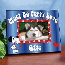 Personalized Puppy Love Printed Dog Picture Frames