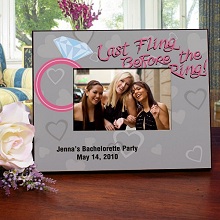 Last Fling Personalized Bachelorette Party Picture Frames