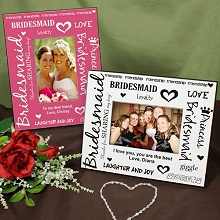 Personalized Bridesmaids Colorful Picture Frames