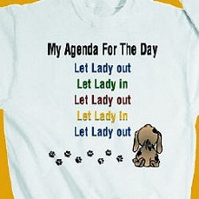 Agenda For the Day Personalized Pet Lover Sweatshirts