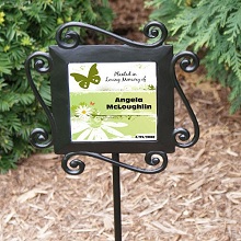 Planted in Loving Memory Personalized Memorial Garden Stakes