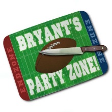 Football Party Zone Personalized Kitchen Cutting Boards