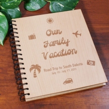 Personalized Vacation Wood Photo Albums