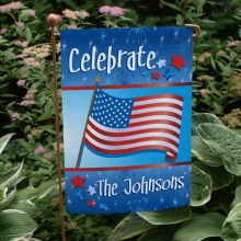 American Flag Personalized Patriotic Garden Flags