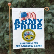 Military Pride Personalized Military Garden Flags