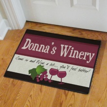 My Winery Personalized Welcome Doormat