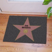Walk of Fame Star Personalized Welcome Doormats