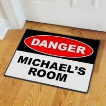 Personalized Danger Doormats