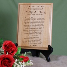 In Loving Memory Personalized Memorial Wood Plaques