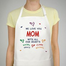 All Our Hearts Personalized Kitchen Aprons