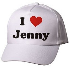 I Heart You Personalized Hats
